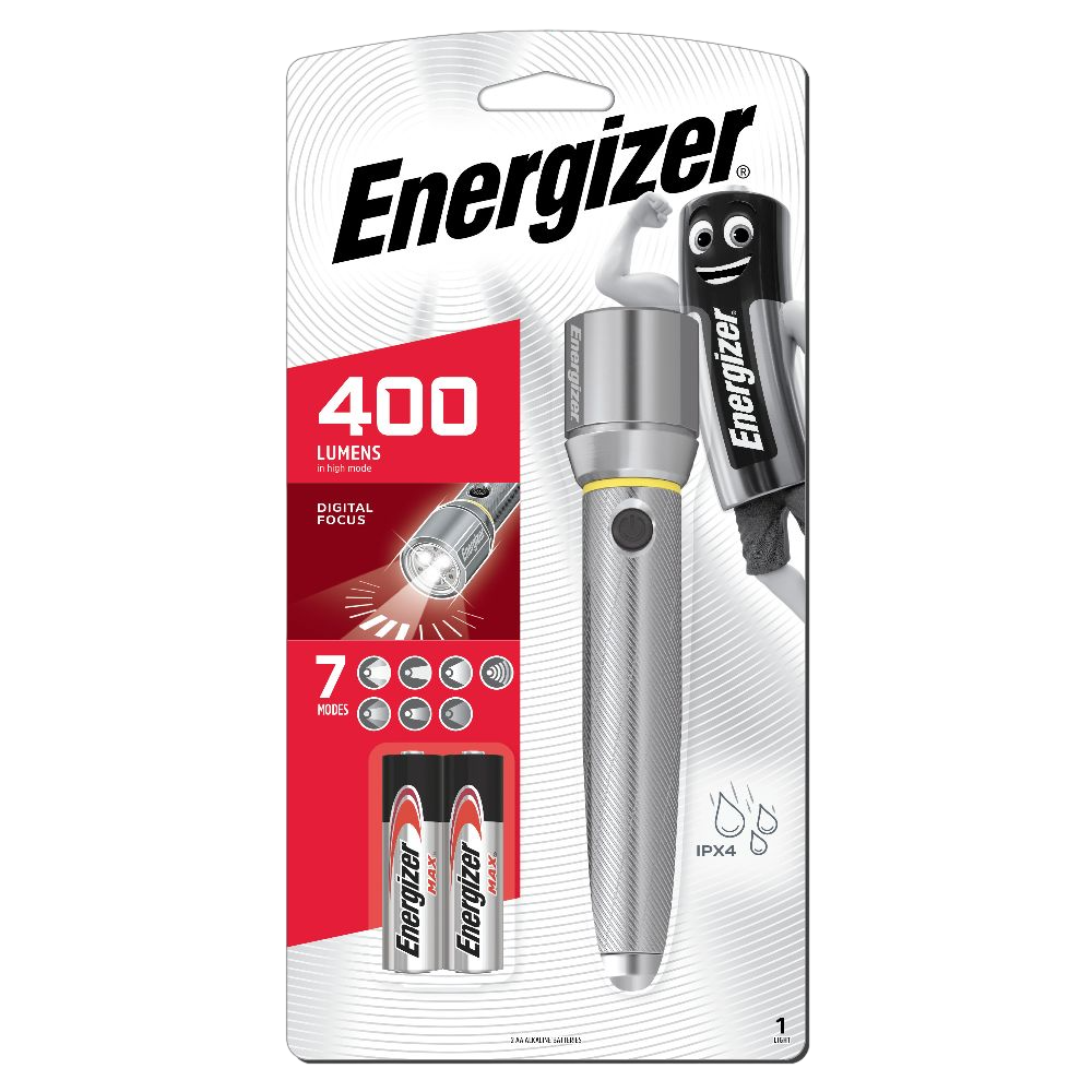 Energizer Vision HD Performance Metal Torch with Digital Focus, 2AA featured image