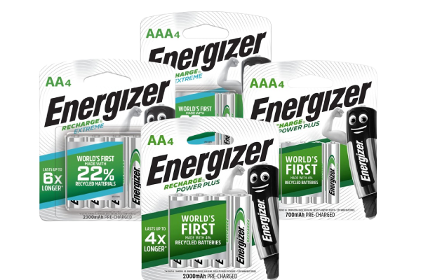 Energizer Recharge 4 Packs