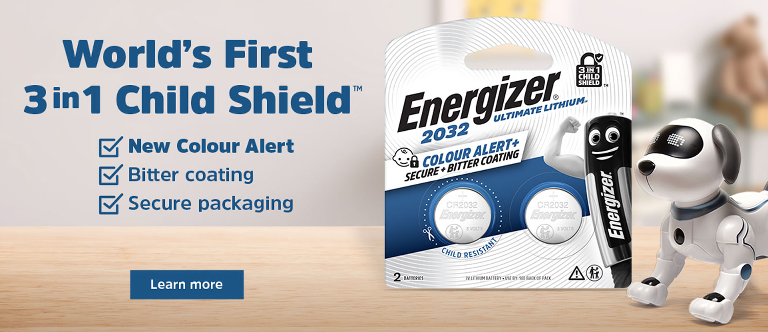 Energizer Ultimate Lithium World First Child Shield Battery