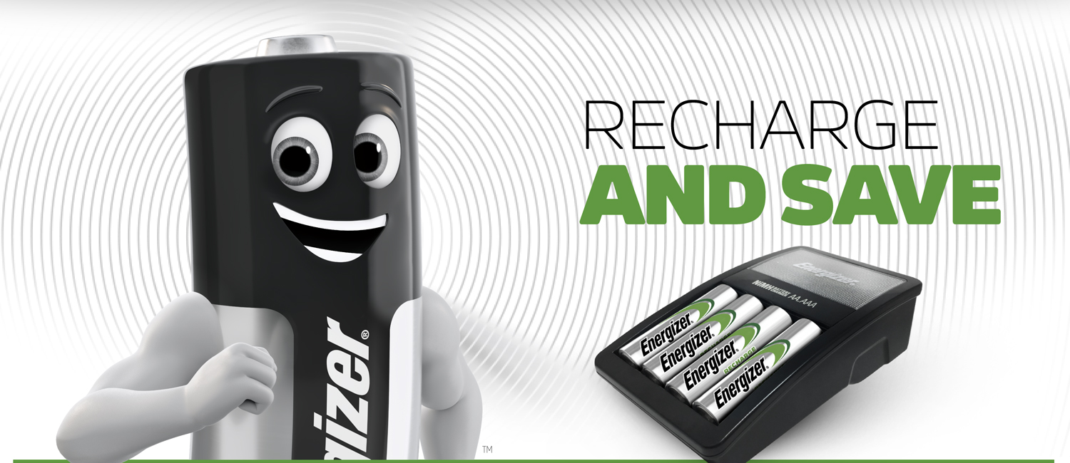 Energizer Recharge And Save Banner