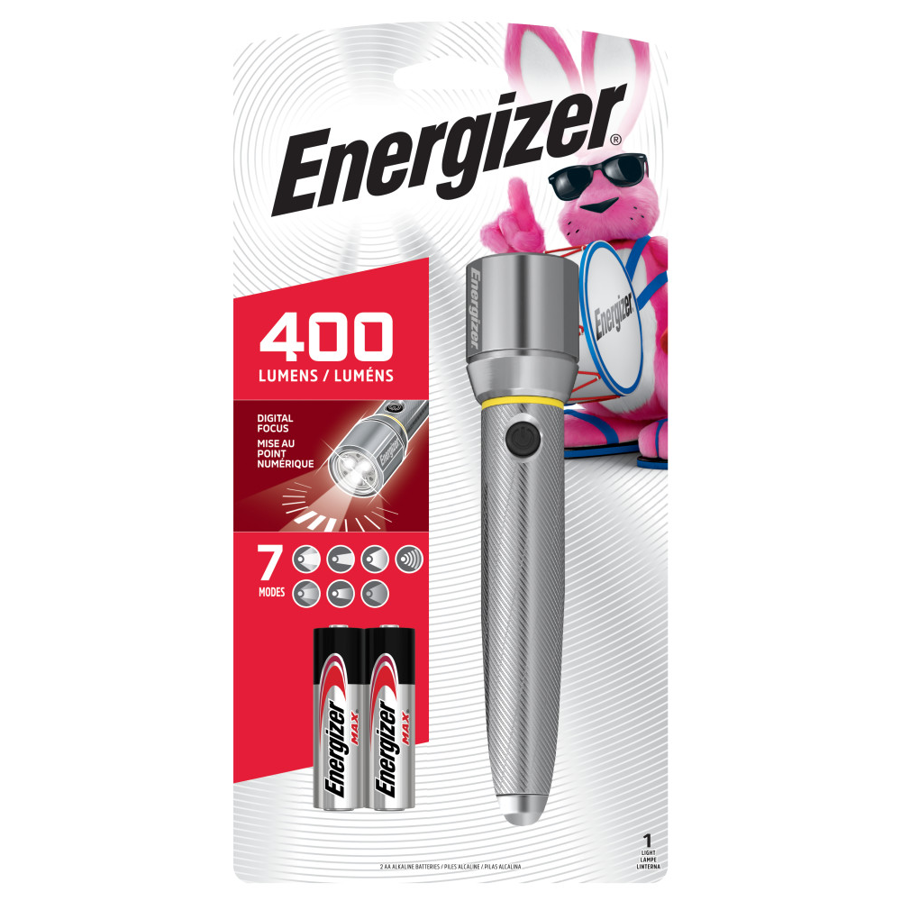 Energizer®Vision HD 2AA Performance Metal Light with Digital Focus