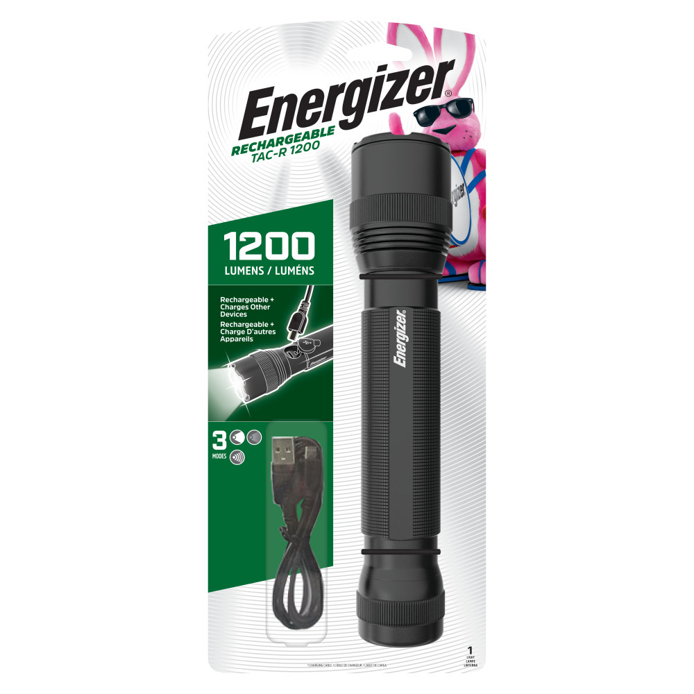Energizer Performance Metal Rechargeable Tactical Flashlight (1200 lumens)