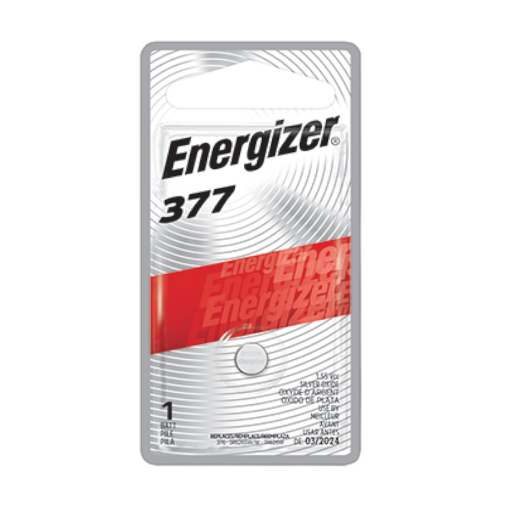 ENERGIZER® WATCH BATTERIES – 377