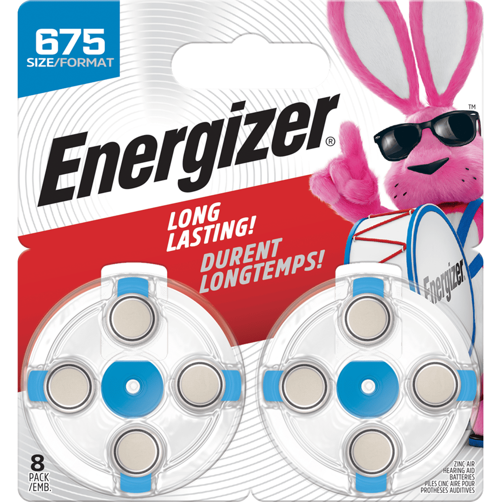 ENERGIZER® HEARING AID BATTERIES – 675
