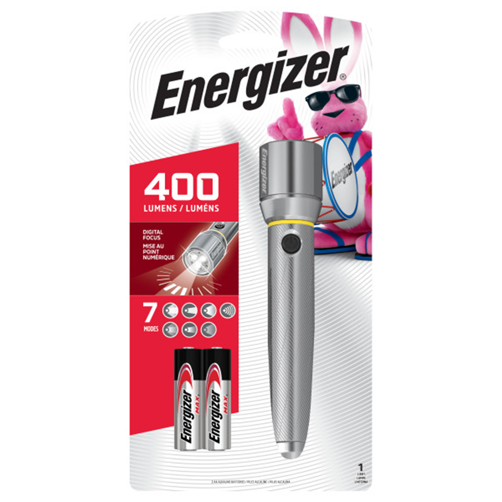 Energizer®Vision HD 2AA Performance Metal Light with Digital Focus