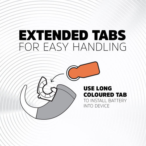 Hearing aid Extended Tabs