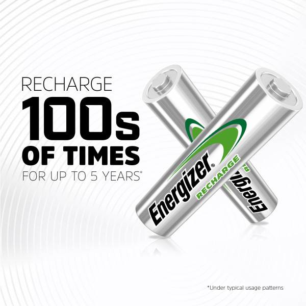 Recharge 100s of times
