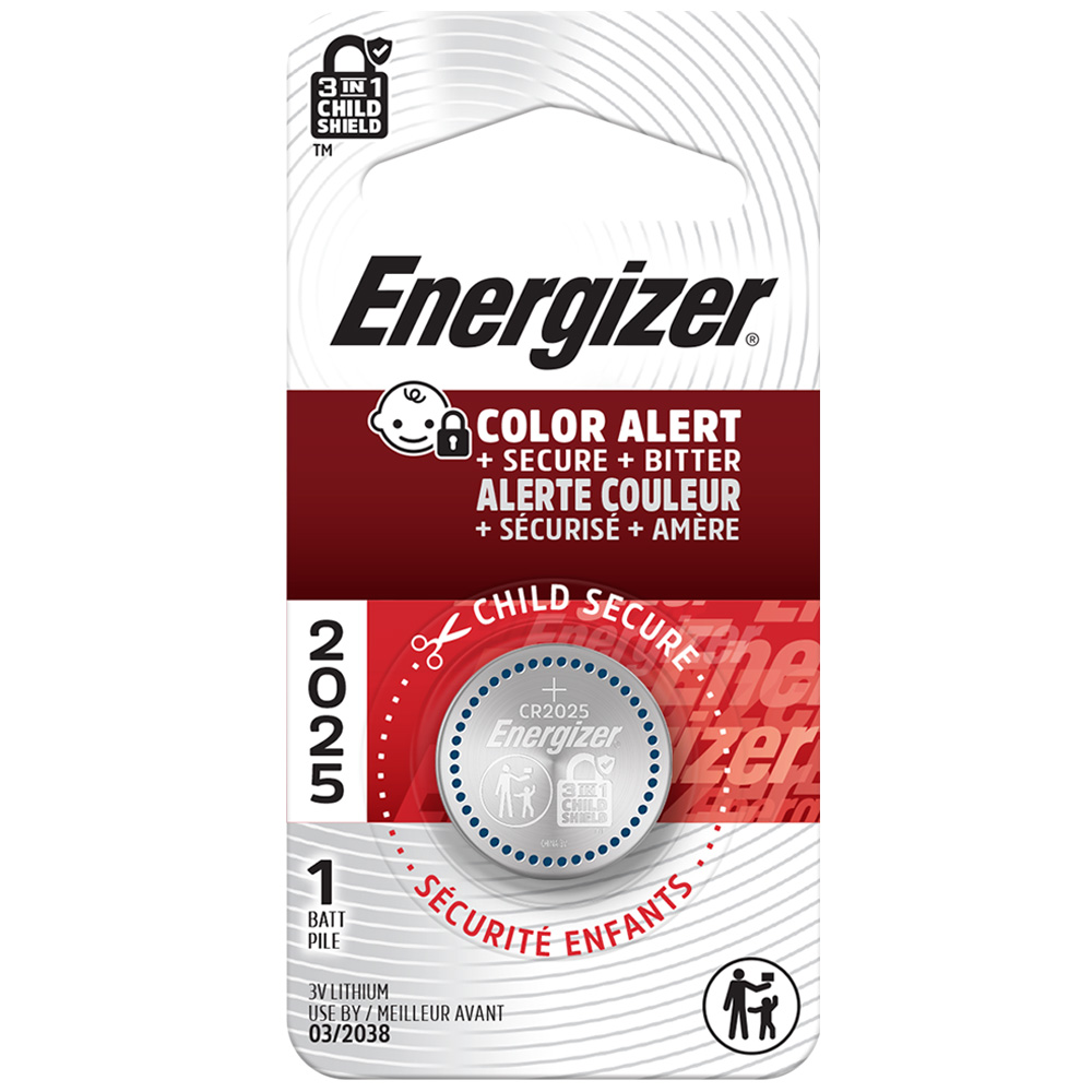 Energizer 2025 Batteries (1 Pack), 3V Lithium Coin Batteries