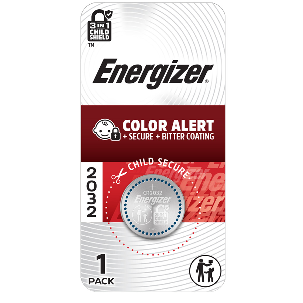 Energizer 2032 Batteries (1 Pack), 3V Lithium Coin Batteries