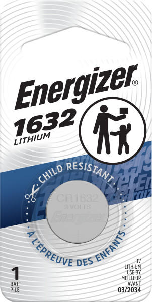Energizer 1632 Lithium Coin Battery, 1 Pack