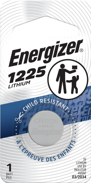 Energizer 1225 Lithium Coin Battery, 1 Pack