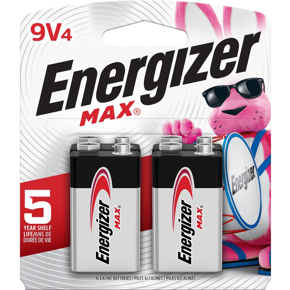 Energizer MAX 9V Batteries, 9 Volt Alkaline Batteries