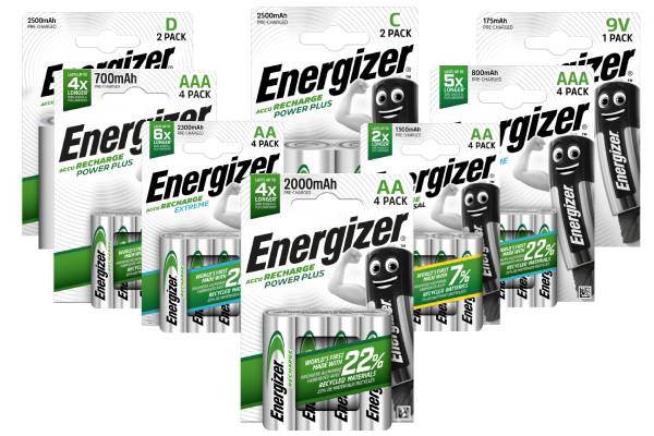 Energizer Recharge 8 Packs