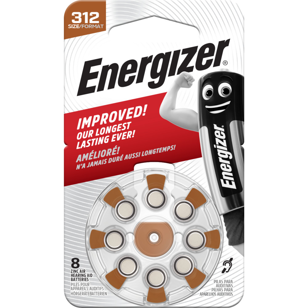 ENERGIZER® HEARING AID BATTERIES – 312