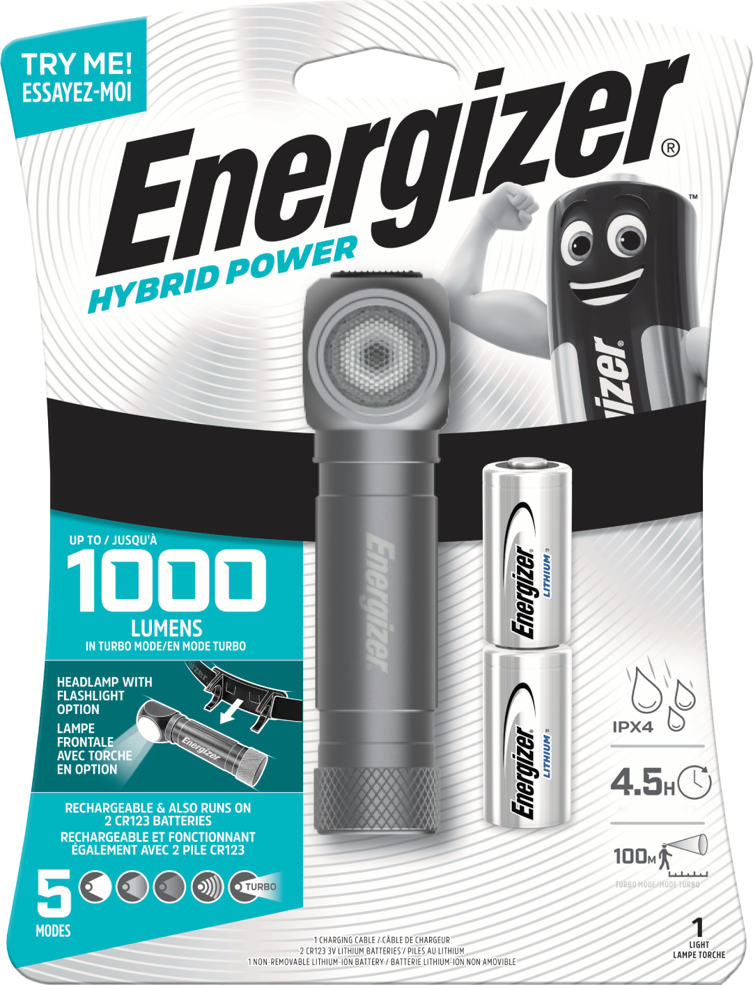 Energizer HYBRI 1000 Headlight