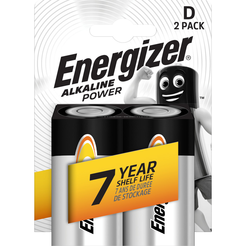 ENERGIZER® ALKALINE POWER – D