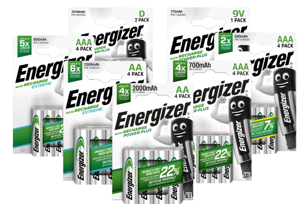 Energizer Recharge 8 Packs