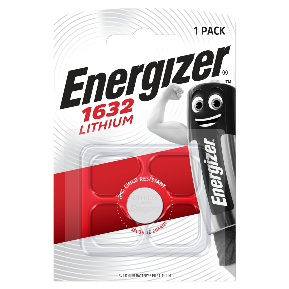 BATERIE ENERGIZER® DO URZĄDZEŃ ELEKTRONICZNYCH – CR1632