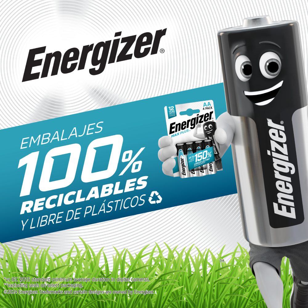 Energizer 100% recyclable battery
