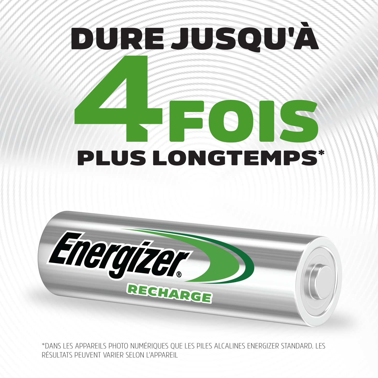 Energizer 4x longer battery
