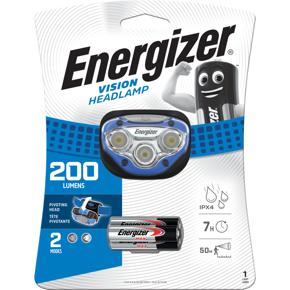 Energizer Head Torch, Vision Headlight