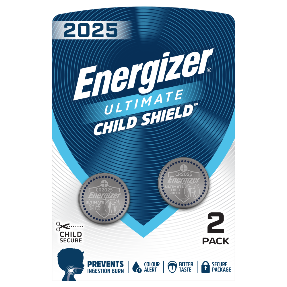 ENERGIZER® ULTIMATE CHILD SHIELD BATTERIES – CR2025