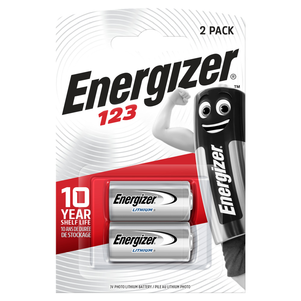 ENERGIZER® PHOTO LITHIUM BATTERIES – 123