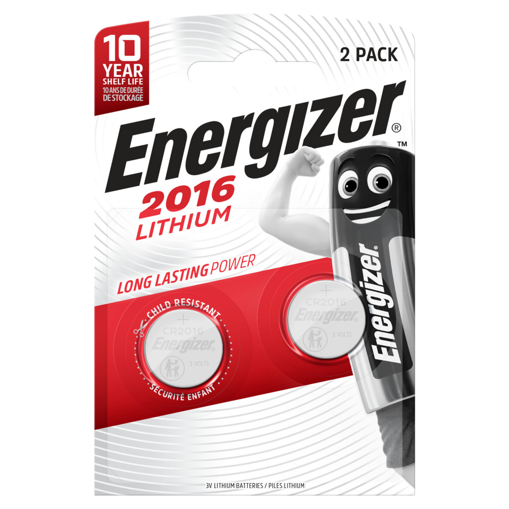 ENERGIZER® ELECTRONICS BATTERIES – CR2016