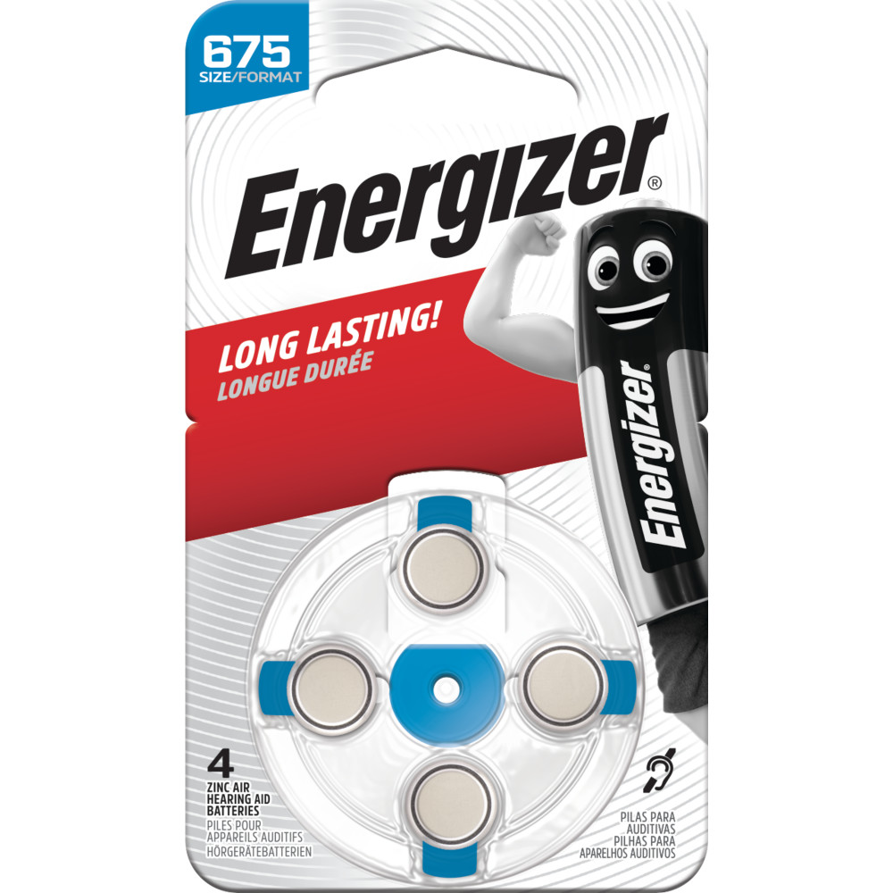 ENERGIZER® HEARING AID BATTERIES – 675