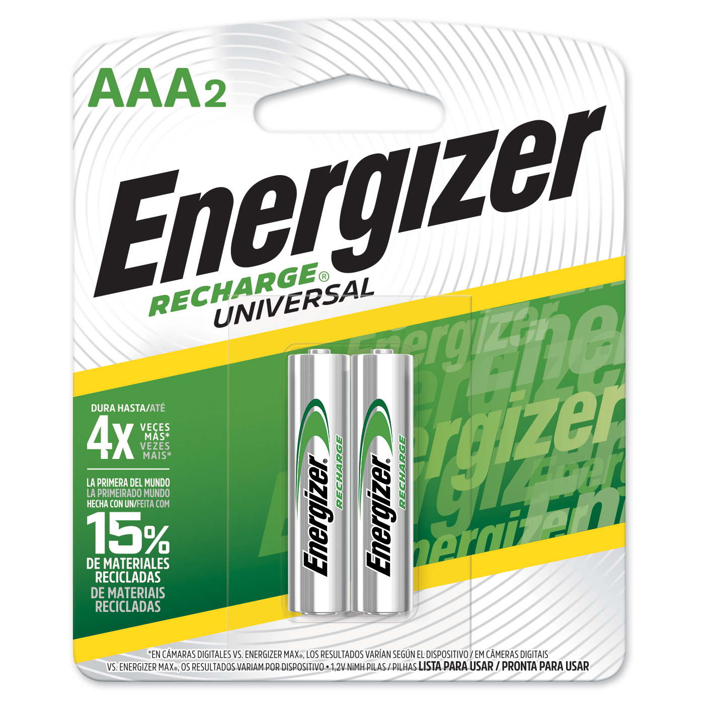 ENERGIZER® RECHARGE UNIVERSAL – AAA