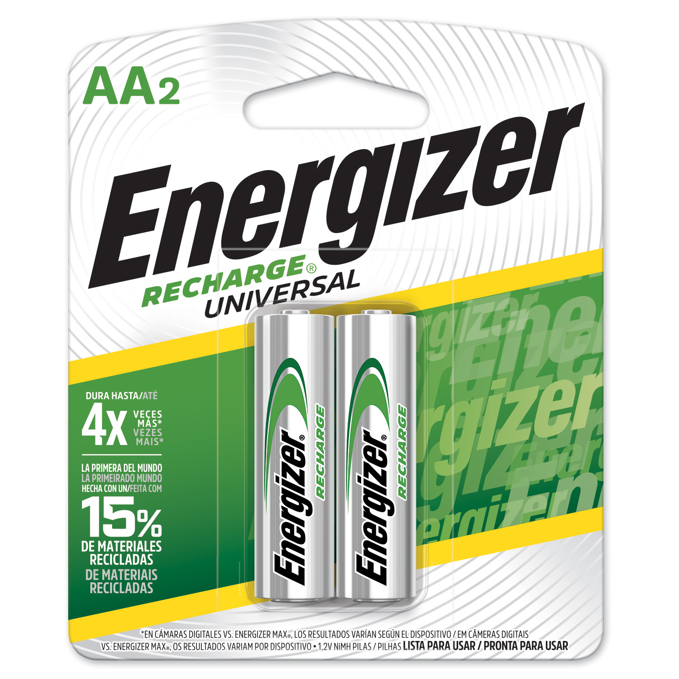 ENERGIZER® RECHARGE UNIVERSAL – AA