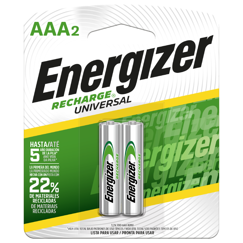 ENERGIZER® RECHARGE UNIVERSAL – AAA