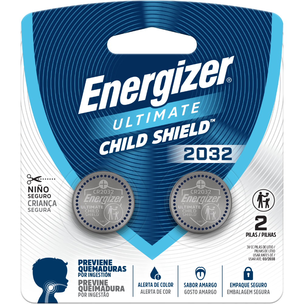 ENERGIZER® ULTIMATE CHILD SHIELD BATTERIES – CR2032