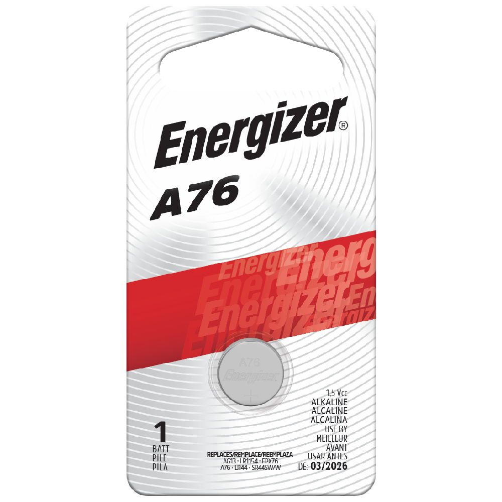 ENERGIZER® ELECTRONIC BATTERIES – LR44/A76