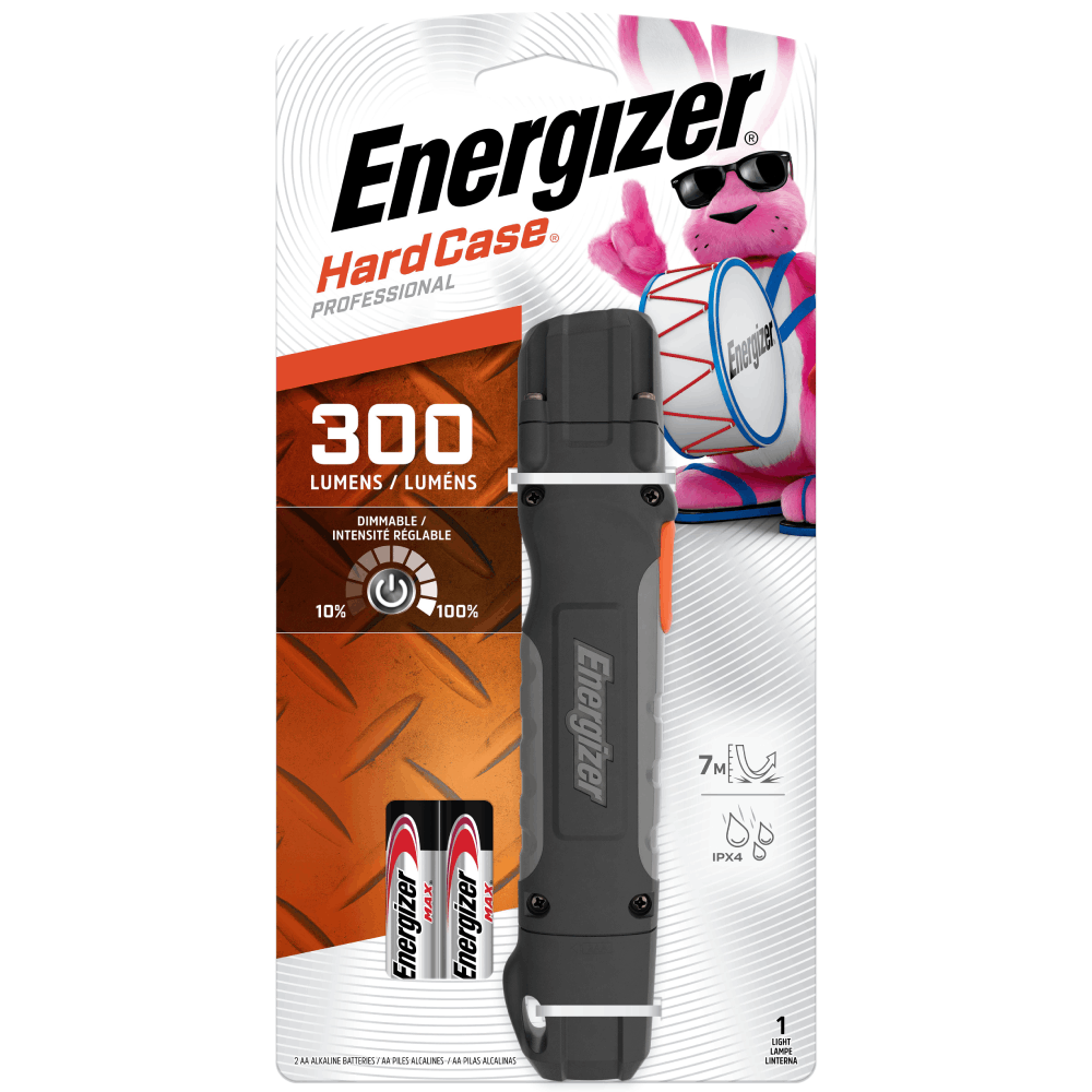 Energizer Hard Case Professional 2AA Handheld Torch