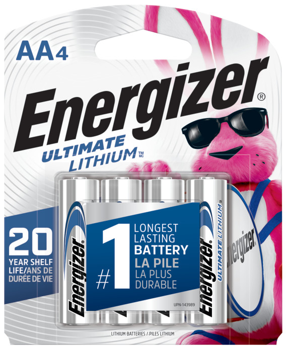 Energizer Ultimate Lithium 4 x AA (LR6) 1.5V - Regin Products Ltd