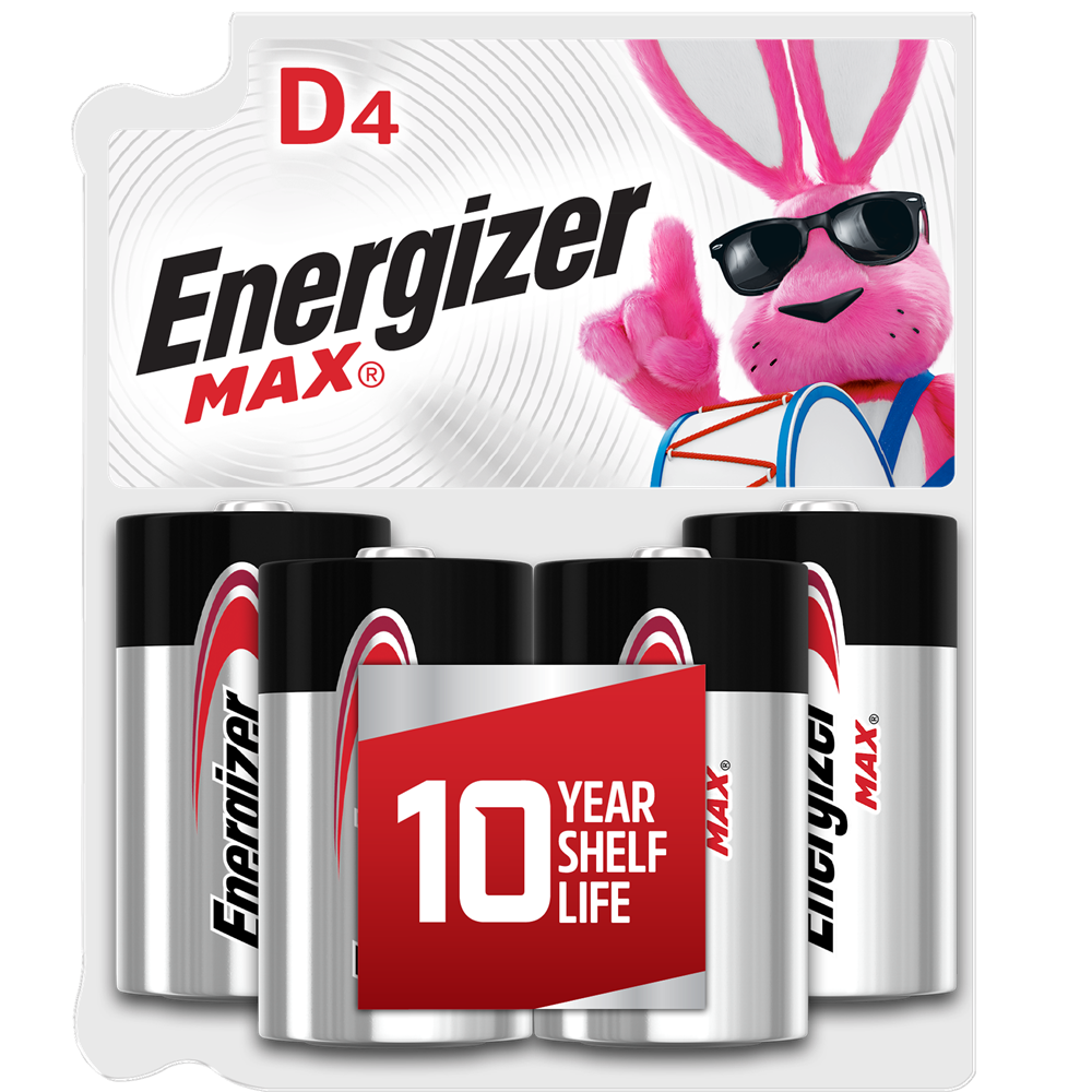 Energizer MAX D Batteries, D Cell Alkaline Batteries