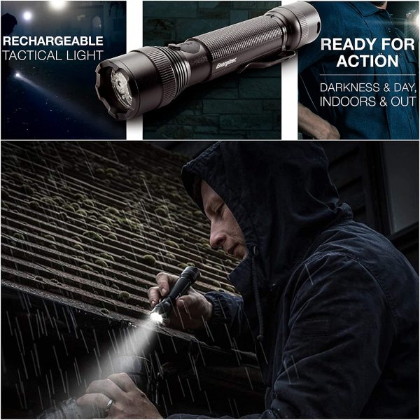 Energizer Rechargeable Tactical Flashlight, TacR700