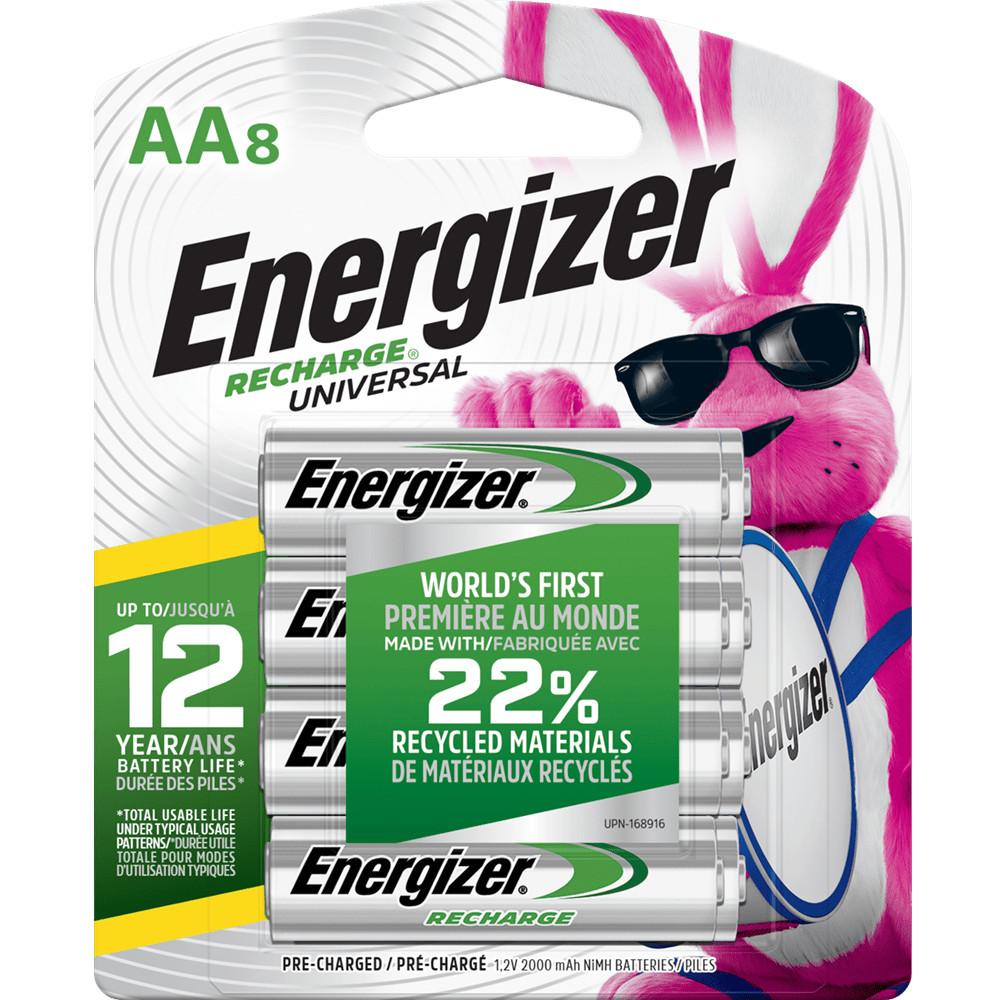 Energizer Recharge Universal AA North America Energizer Recharge Universal AA North America