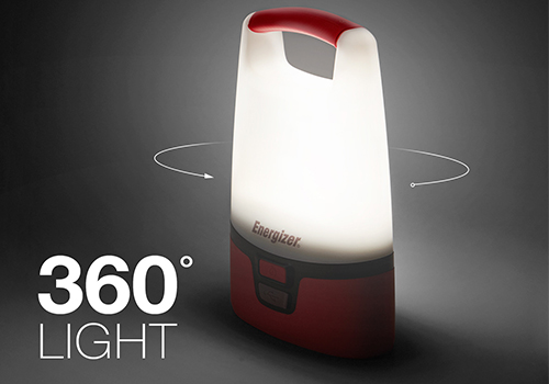 Energizer®Vision Lanterns Red Vision Lantern 360