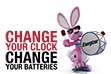 change your clock bunny