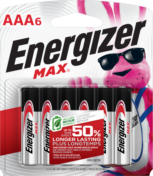 Energizer MAX AAA Batteries (6 Pack), Triple A Alkaline Batteries