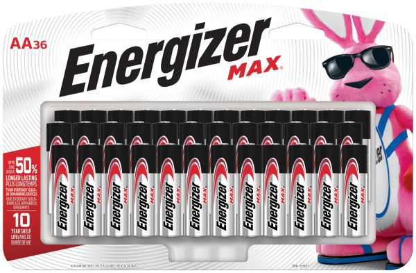 Energizer MAX AA Batteries (36 Pack), Double A Alkaline Batteries