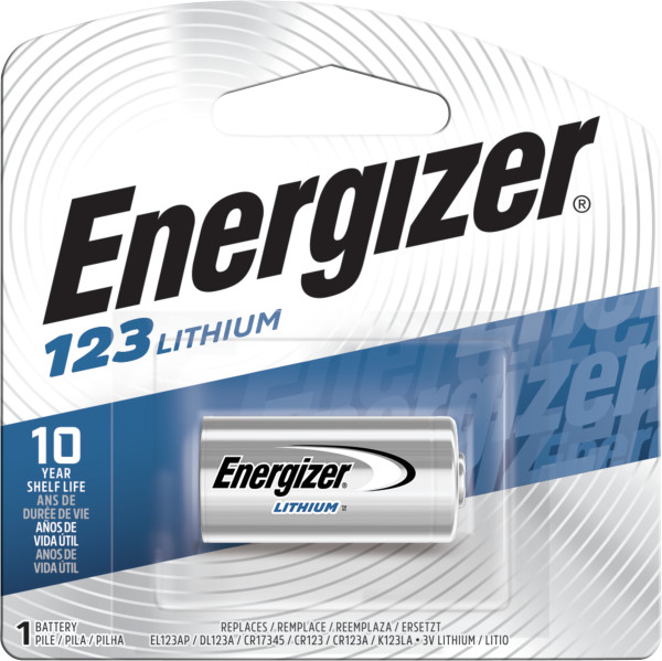 Energizer 123 Lithium Batteries (1 Pack), 3V Photo Batteries