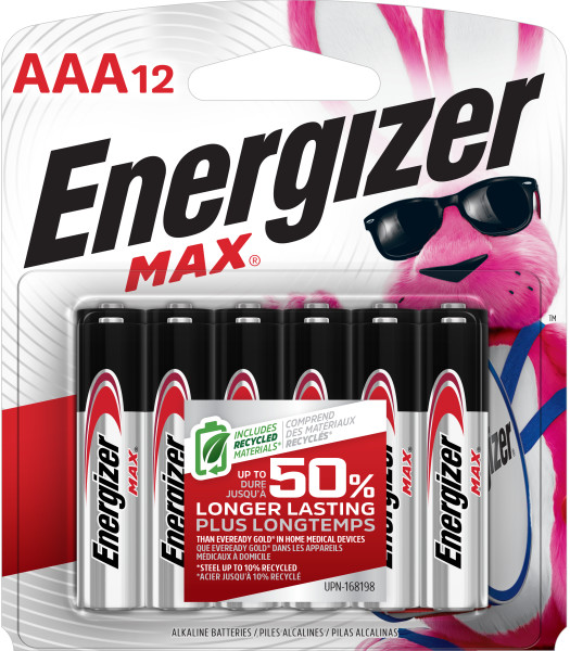 Energizer MAX AAA Batteries (12 Pack), Triple A Alkaline Batteries