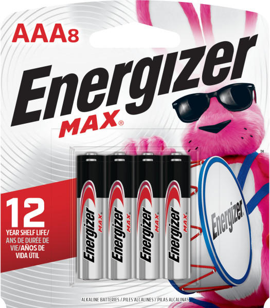 Energizer MAX AAA Batteries (8 Pack), Triple A Alkaline Batteries