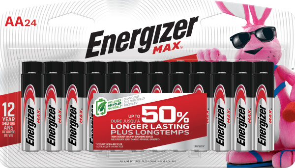 Energizer MAX AA Batteries (24 Pack), Double A Alkaline Batteries