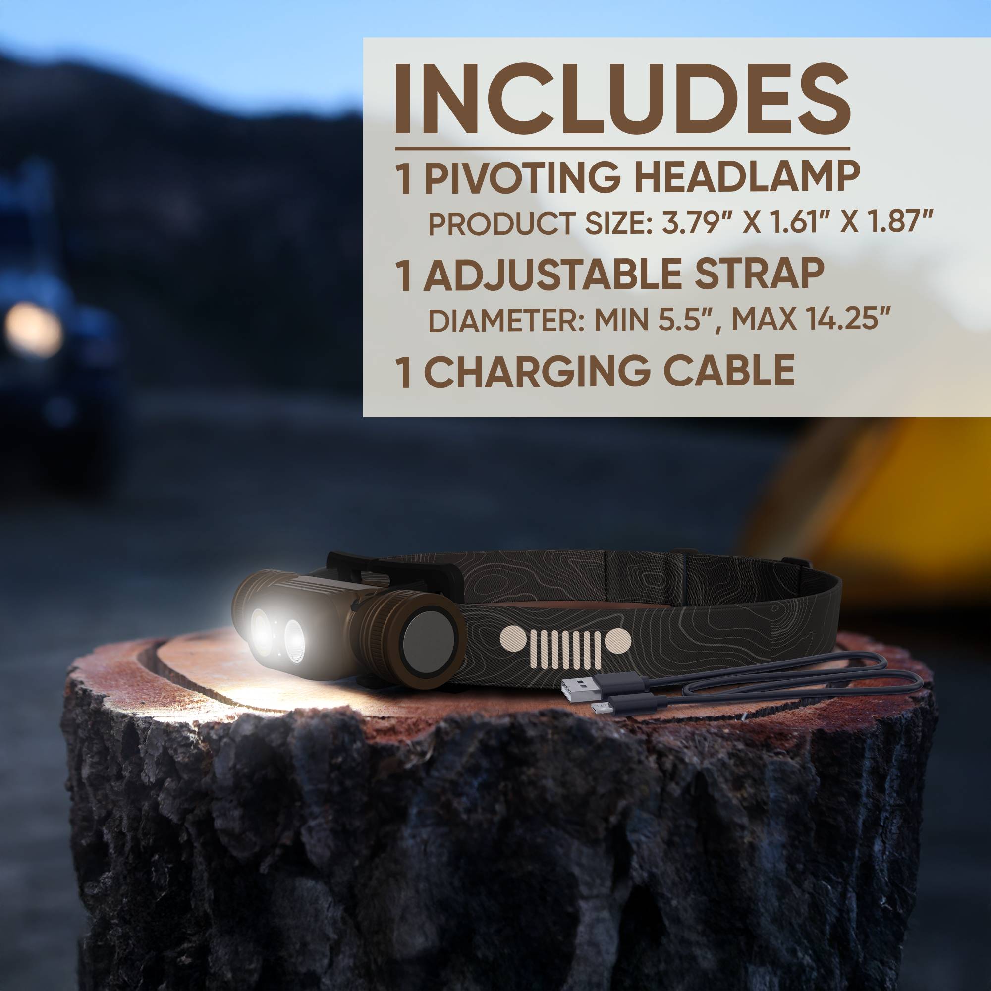 Jeep Hybrid Metal Headlamp