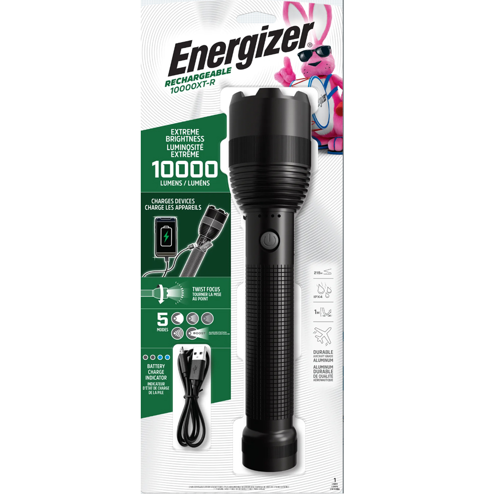 Energizer 10000XT-R Metal Tactical Flashlight