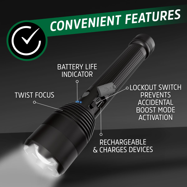 Energizer 10000XT-R Metal Tactical Flashlight